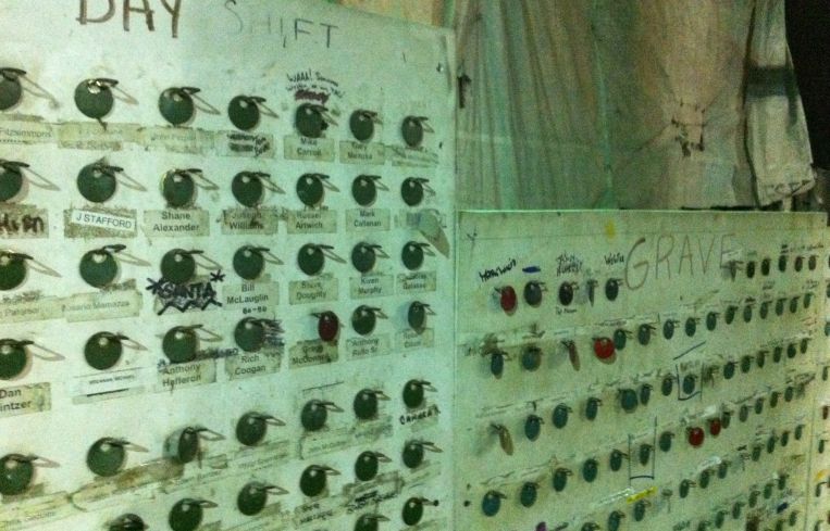 Construction runs in shifts five days a week, 24 hours a day. Around 350 workers are present at a given moment.