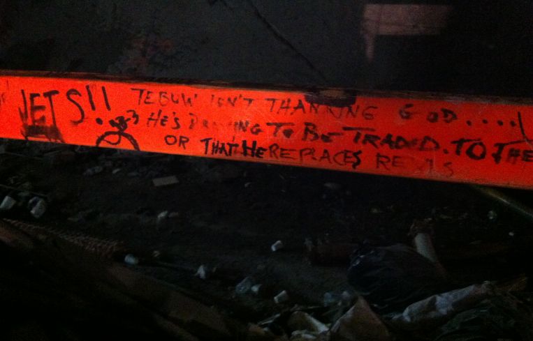 Subterranean sports commentary.