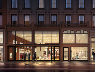 Rendering of the retail space at 935 Madison Avenue. 
