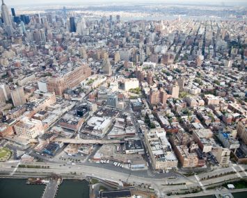 Aerial view of the Meatpacking District, where there are many Class B office properties. Photo: Alex S. MacLean/Landslides Aerial Photography