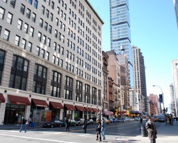 View of 23rd Street facing west from Park Avenue South