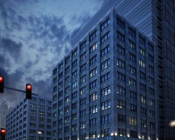 Old rendering of 175 Varick Street from the exterior architect on the project, Spector Group.