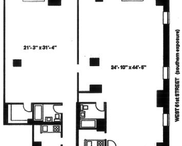 The floor plan of the combined G101 and G102