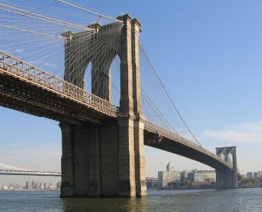 The Brooklyn Bridge. 