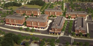A rendering of the planned development at The College of New Jersey