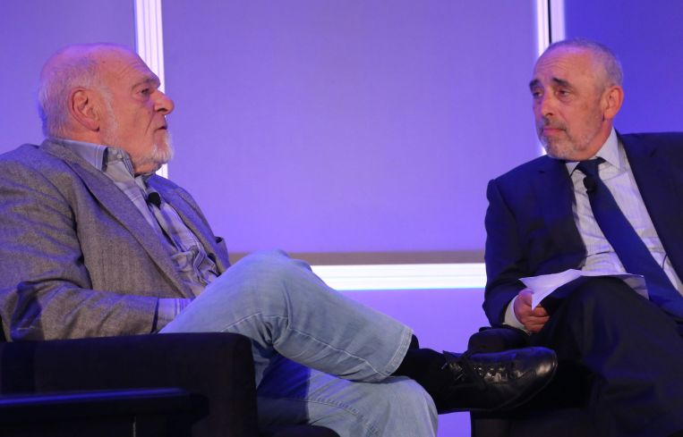 Sam Zell (left) and Thomas Flexner