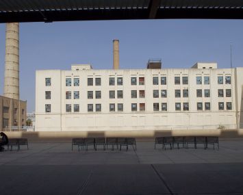 The administration building at the Brooklyn Army Terminal.