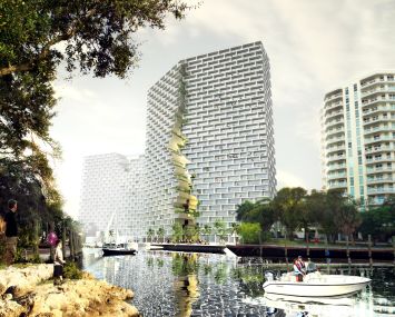 Rendering of Marina Lofts.