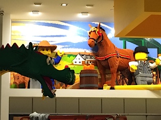 Inside the new Lego store at 200 Fifth Avenue, as of  last week.