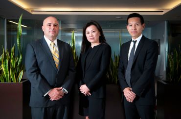 From left: Richard Grani, Wendy Cai-Lee and Derrick Do. (Photo by Michael Hicks)