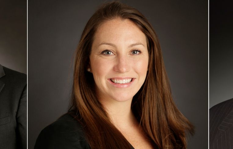 From left, Geoff Smith, Kimberly Riordan and Paul Jankovsky.