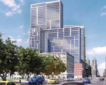 A rendering of 606 West 57th Street.