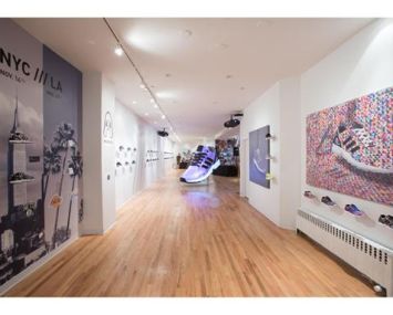 Inside the Adidas special events space.