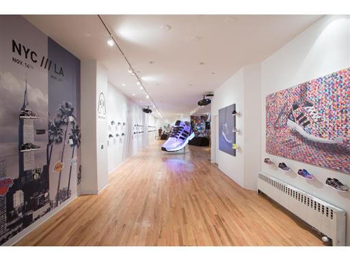 Inside the Adidas special events space.