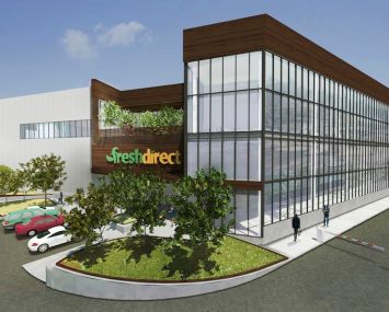 A rendering of FreshDirect's new headquarters.