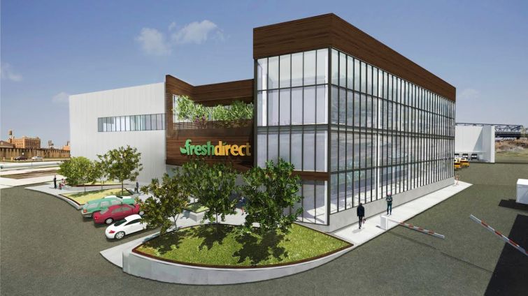 A rendering of FreshDirect's new headquarters.