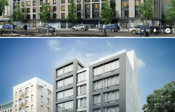 Renderings for 120 Union Avenue (above) and 577 Baltic Street.