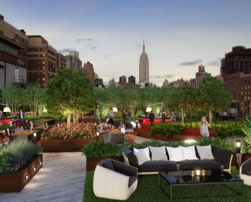Rendering of rooftop at 50 West 23rd Street (credit: H5 Property).
