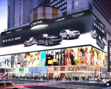 Marriott Marquis retail space at 1535 Broadway.