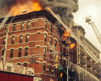 East Village fire (Photo: NYPD Special Ops)