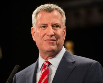 Mayor Bill de Blasio (Photo: Andrew Burton/For Getty Images) .