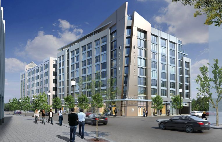 Rendering of Hyatt Place Arlington.