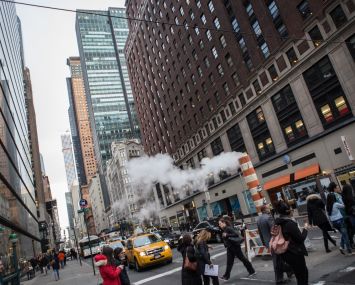 View of 57th Street from Eighth Avenue looking east (Photo: Arman Dzidzovic/Commercial Observer).