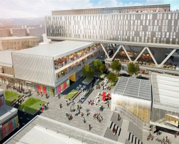 Rendering of Empire Outlets in Staten Island
