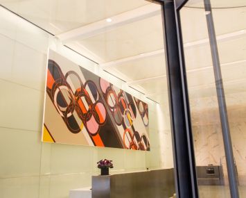 SL Green is making its Tower 46 one of the artsiest places in town (Photo: Celine Haeberly/for Commercial Observer).