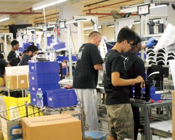 Makerbot has opened in Industry City, offering a different feel than the factories of old. (Photo: Brady Dale/Commercial Observer).