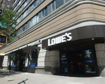 The retail condo at 2008 Broadway, home to a Lowe’s Home Improvement store.