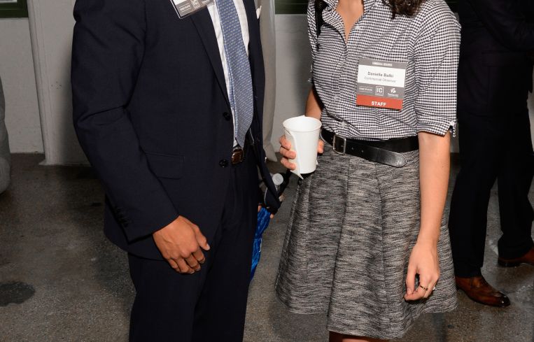 Jonathan Stern of Meridian Capital with Commercial Observer's own Danielle Balbi.