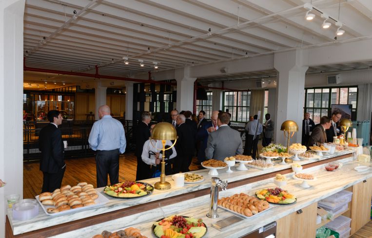 Guests didn't just hear an interesting panel, but got quite the spread for breakfast.