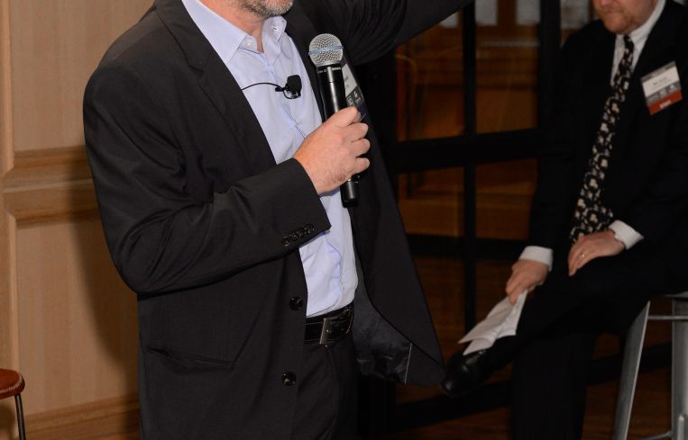 Andrew Kimball, the chief executive officer of Industry City, delivered opening remarks before taking his place on the panel.