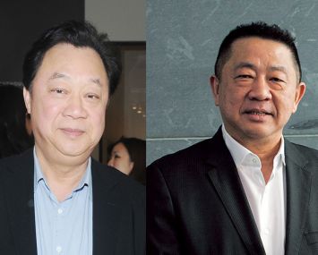 Hotel developers John Lam, left, and Sam Chang.