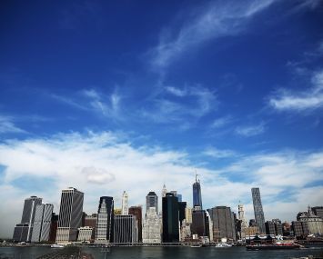 The Manhattan skyline
