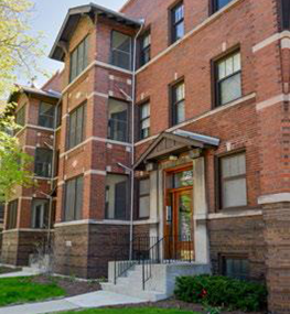 The buildings serve as housing for students and faculty of the University of Chicago.