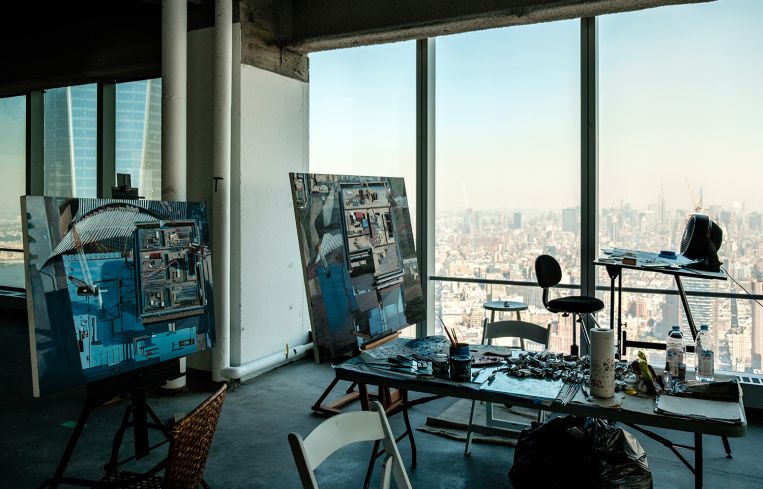 Mr. Stone's studio (Photo: Chris Sorenson for Commercial Observer).