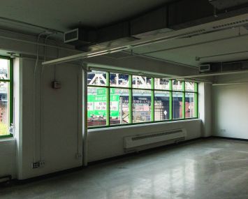 Offices in the Smart Space program have views of the Manhattan and Brooklyn bridges, as well as Downtown (Photo: Sasha Maslov for Commercial Observer).