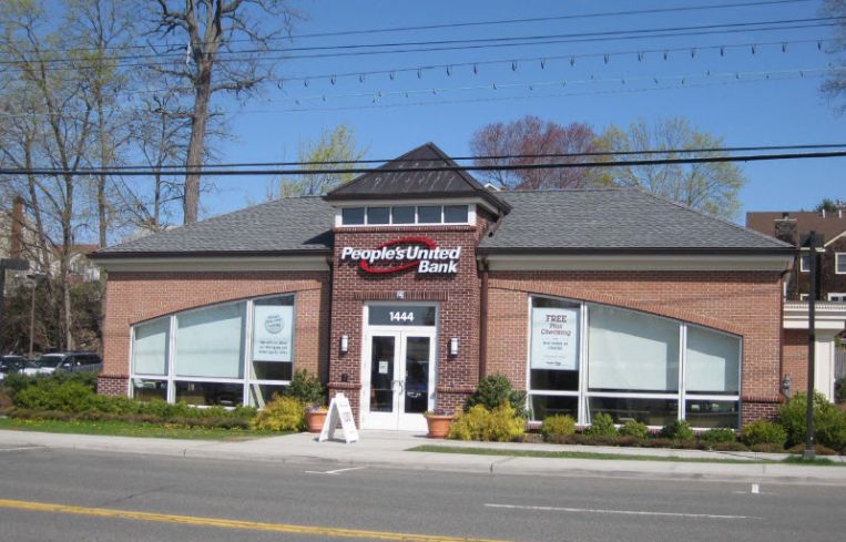A People's United Bank branch in Mamaroneck, N.Y.