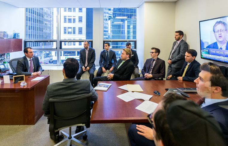 Brian Flax, left, and a team of his associates (Photo Courtesy: Meridian).