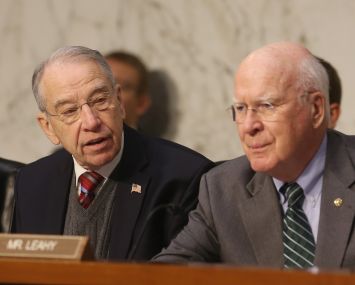 Senators Chuck Grassley and Patrick Leahy.