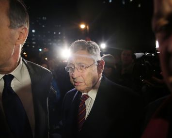 Former New York Assembly Speaker Sheldon Silver leaves a federal court in Lower Manhattan on November 30, 2015 in New York City.