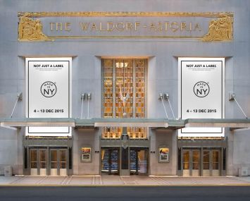 Rendering of The Waldorf Astoria New York with the the Made in NY branding.