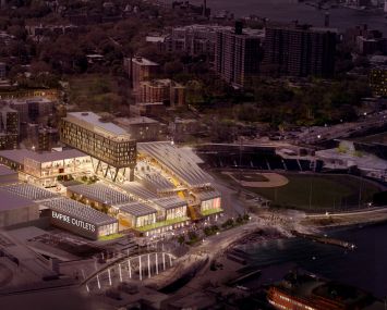 Rendering of Empire Outlets.