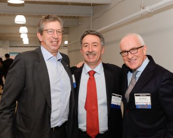 Mr. Rudin, left, with moderator Jonathan Mechanic of Fried Frank, center, Mr. Behler (Photo: Presley Ann/PMC).