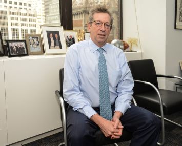 Bill Rudin stands for a photo at his office at 560 Lexington Ave. on Tuesday March 10th , 2015.