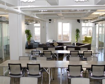 A Workville coworking space in New York City (Photo: Molly Stromoski / for Commercial Observer).