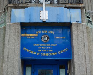 The Bayview Correctional Facility signs will soon be coming down at 550 West 20th Street as the prison becomes a center for nonprofits (Photo: Molly Stromoski/for Commercial Observer).