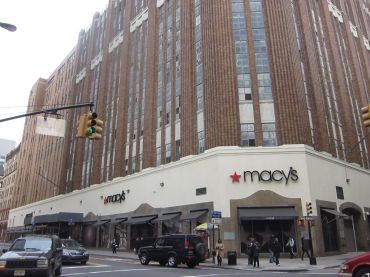 Macy's Downtown Brooklyn Location at 422 Fulton Street, where Tishman Speyer plans to convert upper floors to office space.